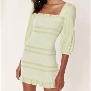 NWOT Capulet Siobhan smocked linen dress size L